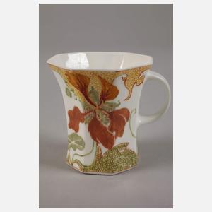 Rozenburg Mokkatasse mit Untertasse Kressedekor