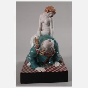 Wiener Keramik "Aristoteles und Phyllis"