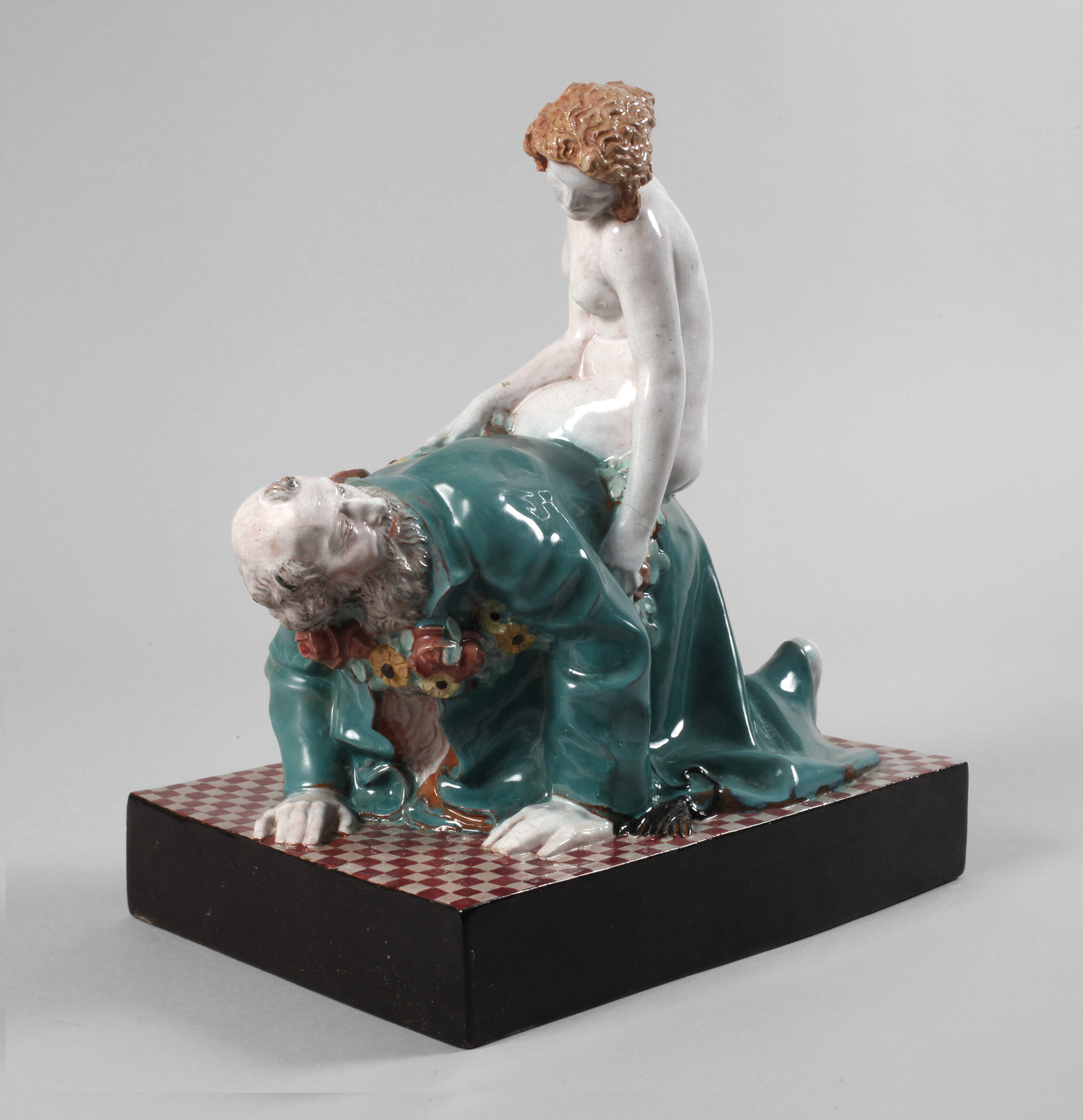 Wiener Keramik "Aristoteles und Phyllis"