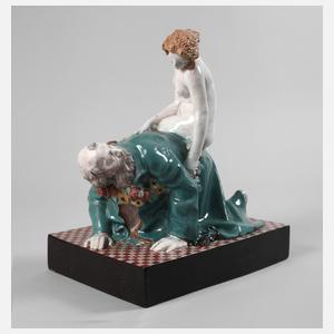 Wiener Keramik "Aristoteles und Phyllis"