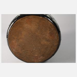 Tonwerke Kandern Vase Schlickermalerei