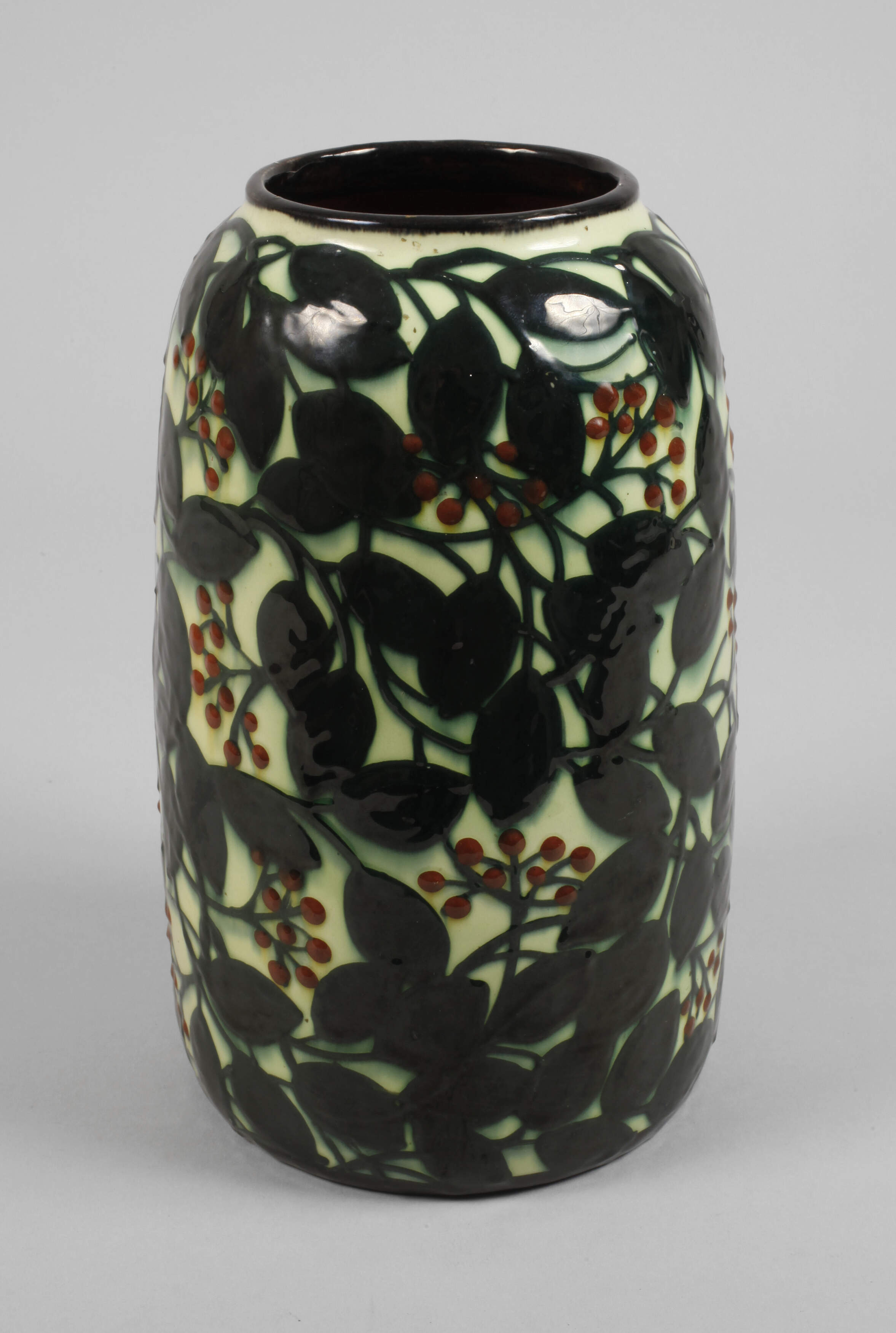 Tonwerke Kandern Vase Schlickermalerei