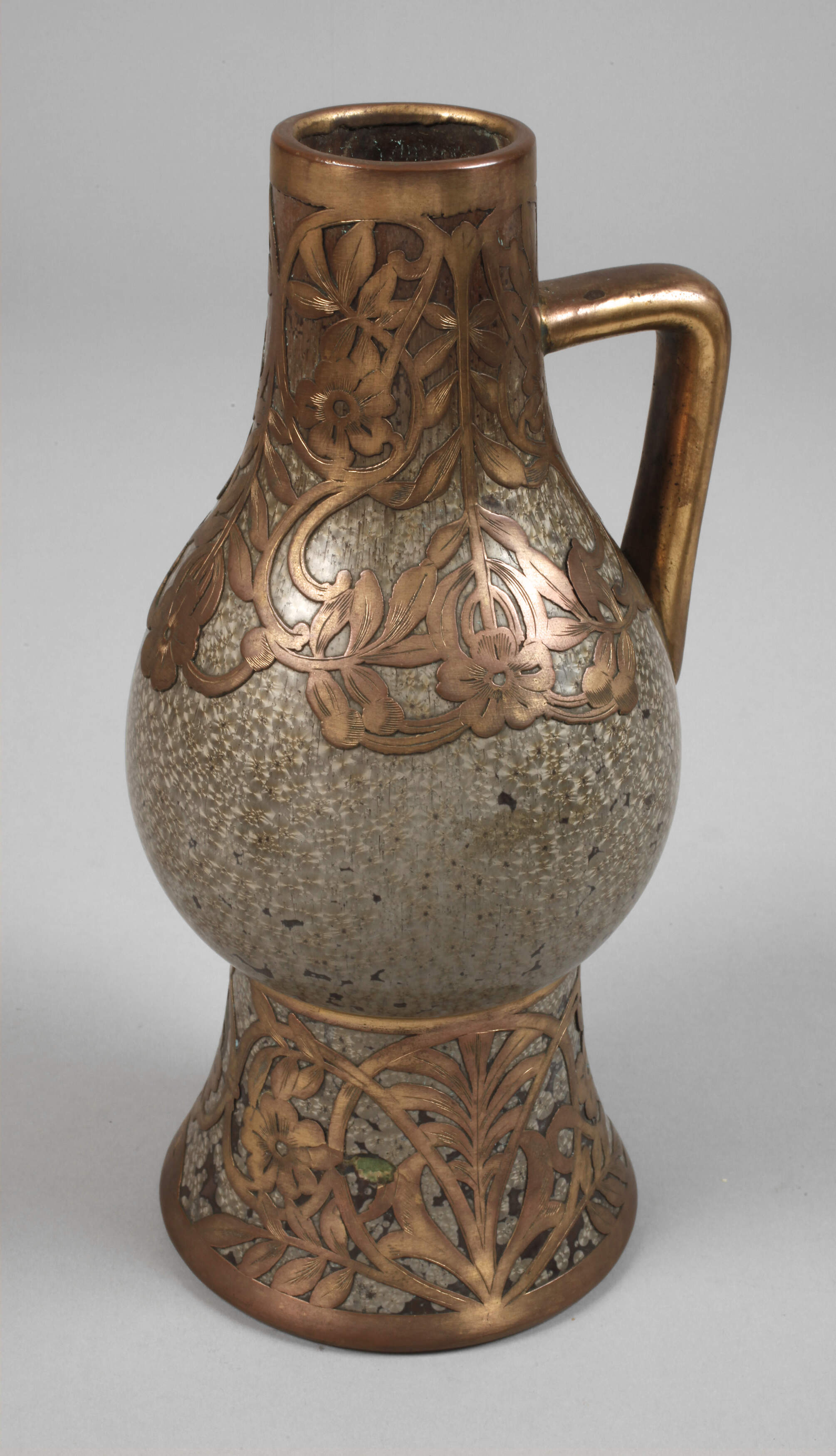 Sarreguemines Kanne Kristallglasur