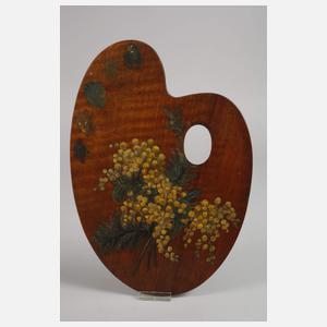 Zwei bemalte Malerpaletten