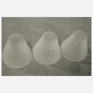 Sechs Deckenlampen Art déco