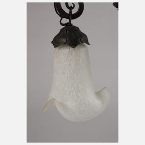 Große Tischlampe Schmiedeeisen