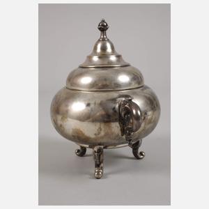 Silber Zuckerdose Art decó