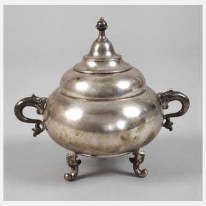 Silber Zuckerdose Art decó