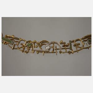 Ungewöhnliches Art déco-Collier