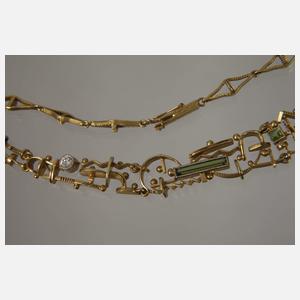 Ungewöhnliches Art déco-Collier