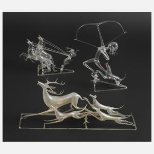 Drei Figuren Art déco