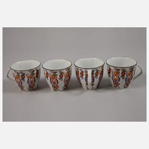 Kaffeeservice tschechischer Kubismus