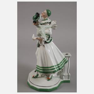 Fraureuth Lampenfuß "Maskenballszene"