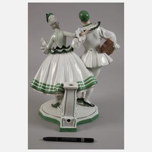 Fraureuth Lampenfuß "Maskenballszene"