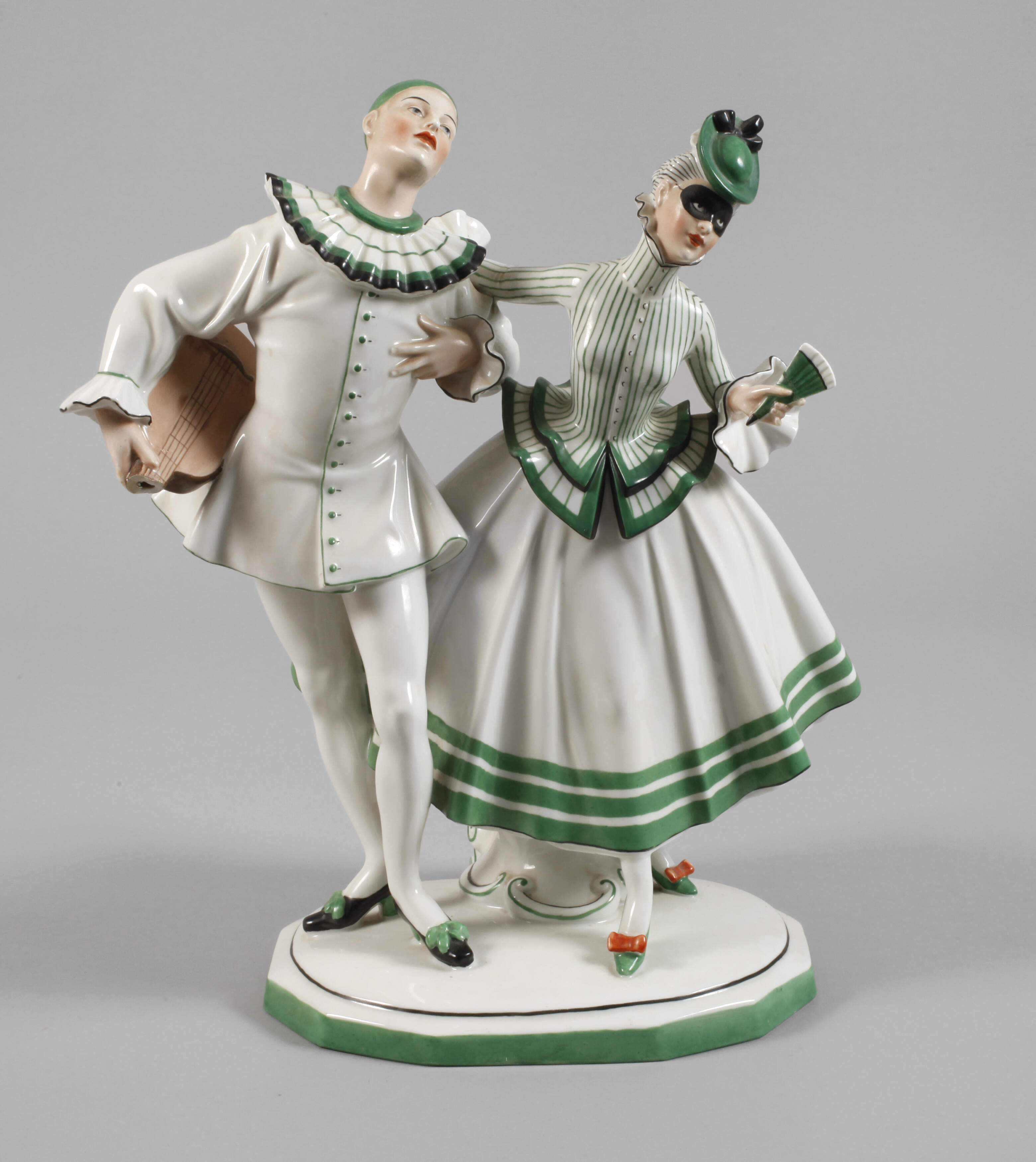 Fraureuth Lampenfuß "Maskenballszene"