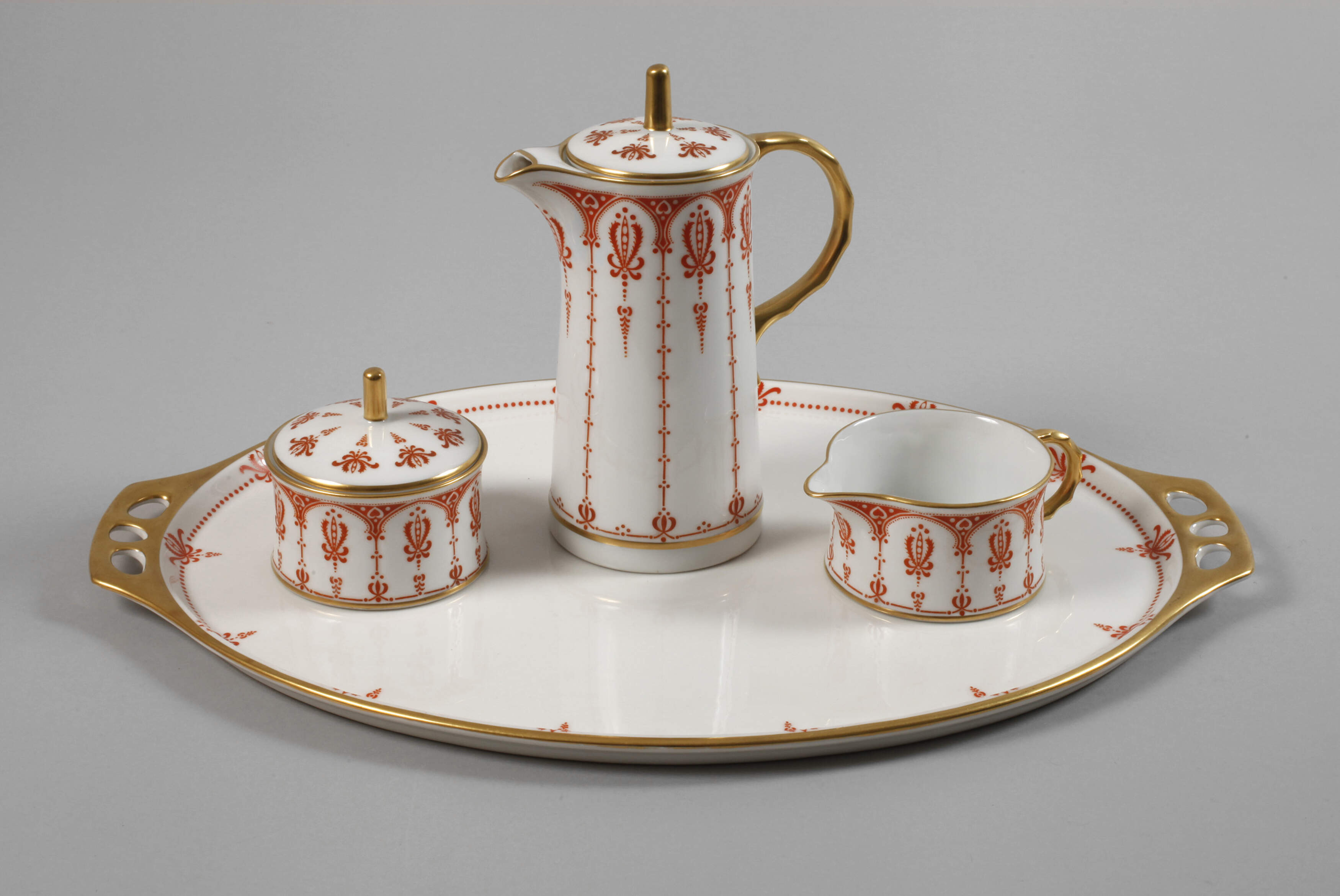 Hutschenreuther Déjeuner-Kernstück mit Tablett