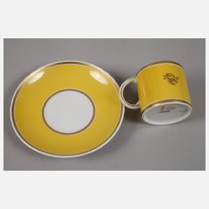 KPM Berlin Mokkatasse Vogeldekor