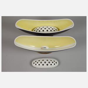 KPM Berlin Paar "Blumenschiffe" mit Einsatz