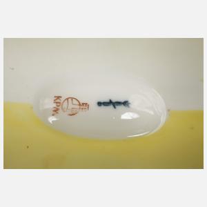 KPM Berlin Paar "Blumenschiffe" mit Einsatz