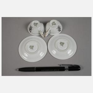 Rosenthal Paar Miniatur-Teetassen Micky Maus