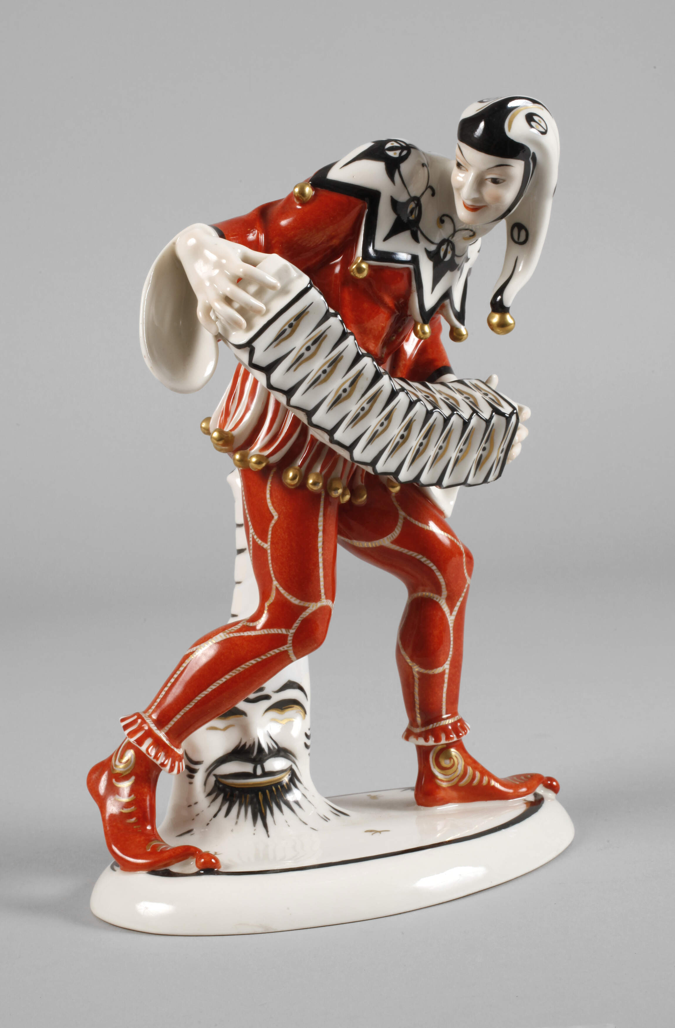 Schwarzburger Werkstätten musizierender Harlekin