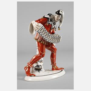 Schwarzburger Werkstätten musizierender Harlekin