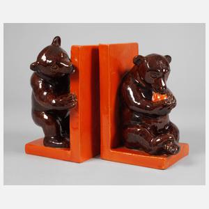 Wienerberger Paar Buchstützen mit Braunbären
