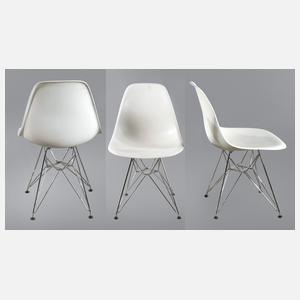 Drei DSR Stühle Charles & Ray Eames