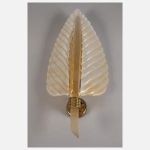 Murano vier Wandlampen "Cordonato Oro"