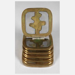 David Marshall sechs Design-Untersetzer