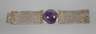 Breites Armband mit Amethyst