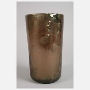 Murano seltene Vase mit Aventurin
