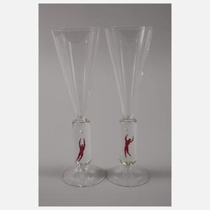 Kosta Boda vier Champagnerkelche