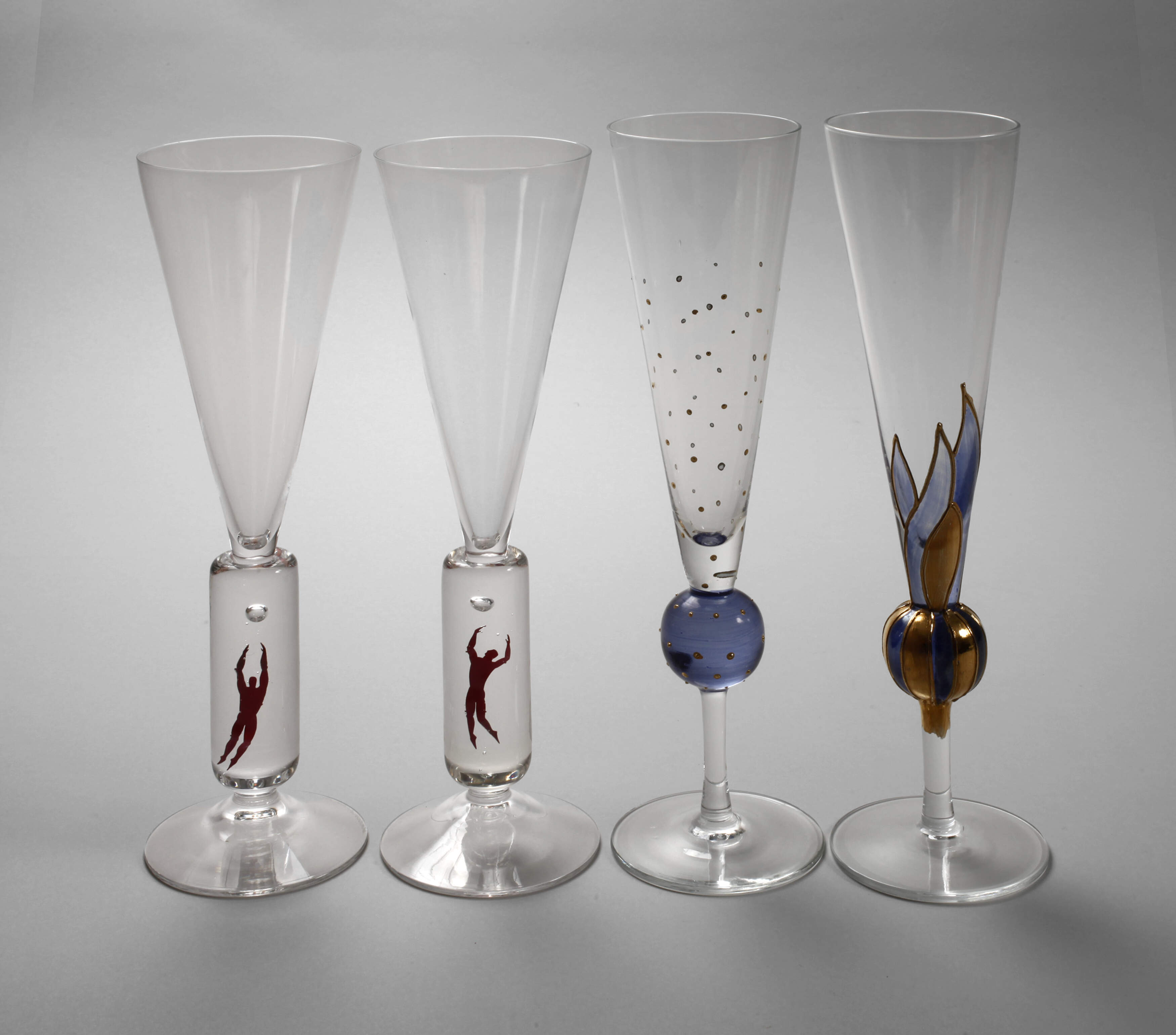 Kosta Boda vier Champagnerkelche