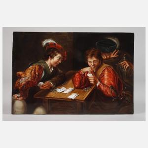 KPM Berlin Bildplatte "Die Falschspieler"