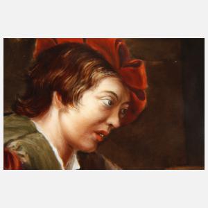 KPM Berlin Bildplatte "Die Falschspieler"