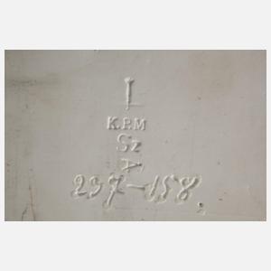 KPM Berlin Bildplatte "Die Falschspieler"