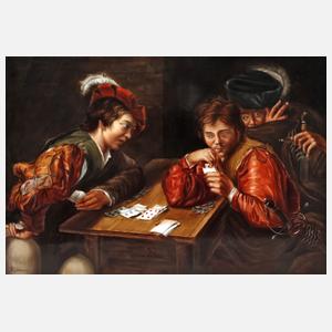 KPM Berlin Bildplatte "Die Falschspieler"