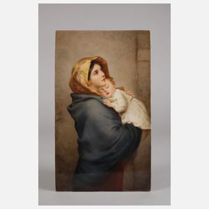 KPM Berlin Bildplatte "Madonna von der Straße"