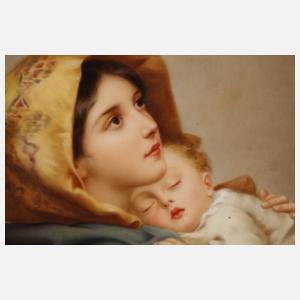 KPM Berlin Bildplatte "Madonna von der Straße"