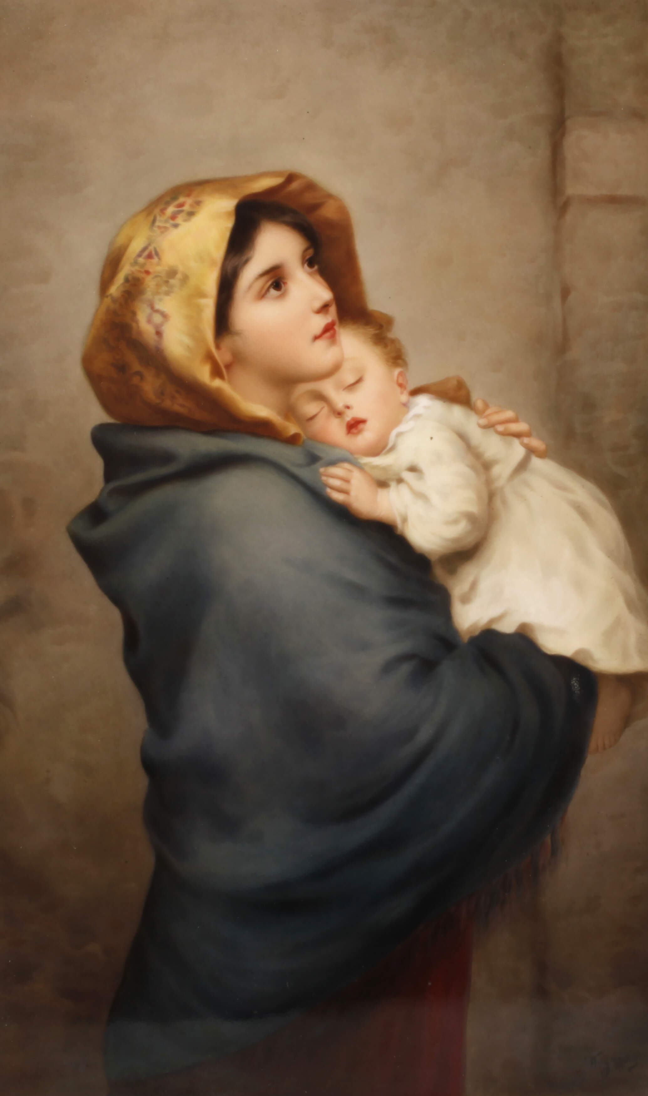 KPM Berlin Bildplatte "Madonna von der Straße"