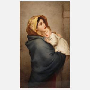 KPM Berlin Bildplatte "Madonna von der Straße"