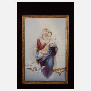 KPM Berlin Bildplatte Madonna im Sternenkleid