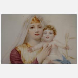 KPM Berlin Bildplatte Madonna im Sternenkleid
