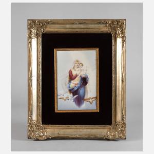 KPM Berlin Bildplatte Madonna im Sternenkleid