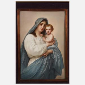 KPM Berlin Bildplatte "Madonna mit Kind"