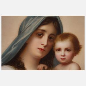KPM Berlin Bildplatte "Madonna mit Kind"