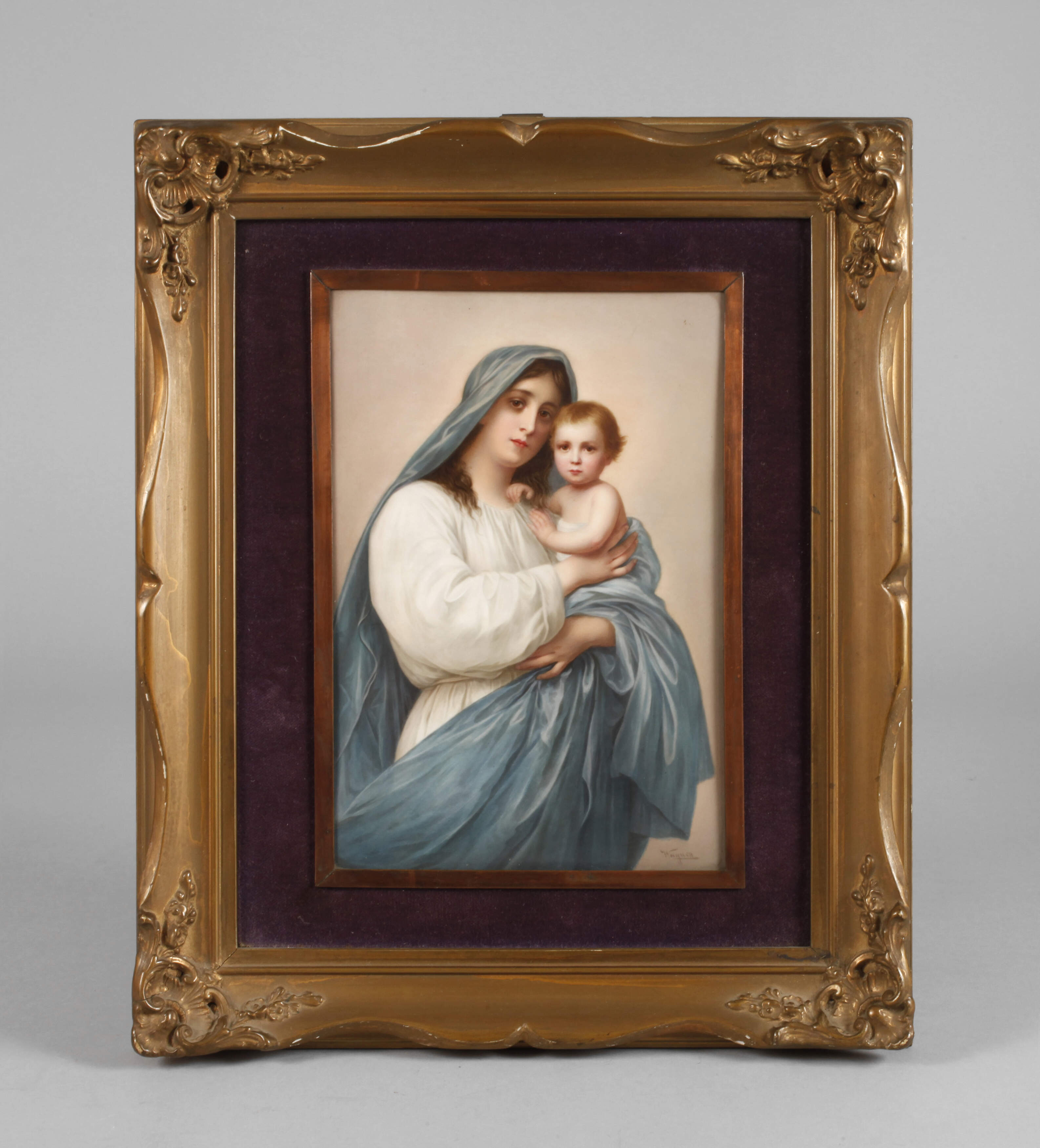 KPM Berlin Bildplatte "Madonna mit Kind"