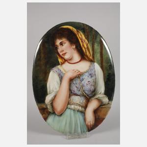 KPM Berlin Bildplatte "Italienerin"