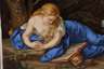 Meissen kleine Bildplatte "Büßende Magdalena"